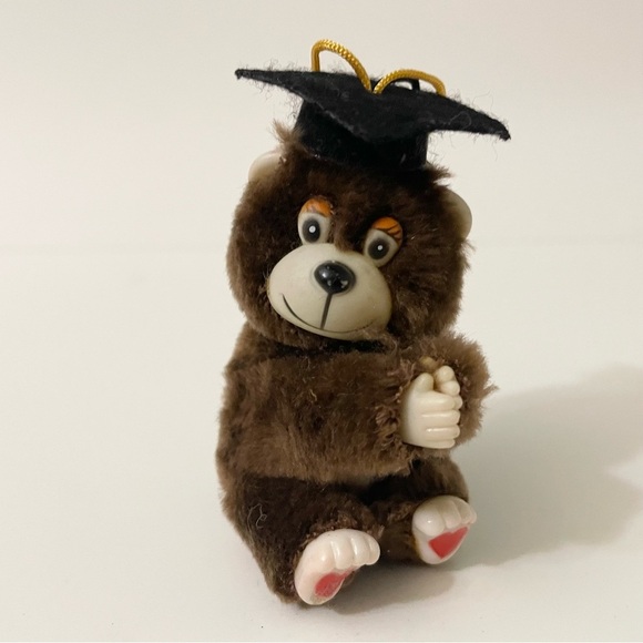 Vintage Graduation Teddy Bear Hugger Doll Figure - Picture 16 of 16